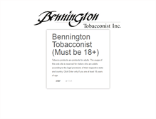 Tablet Screenshot of benningtons.com